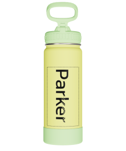 Actives Kids Glow In The Dark Water Bottle With Straw Lid - customized