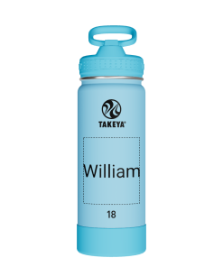 Actives Kids Glow In The Dark Water Bottle With Straw Lid - customized