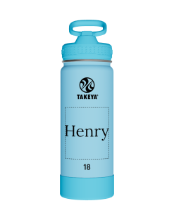 Actives Kids Glow In The Dark Water Bottle With Straw Lid - customized