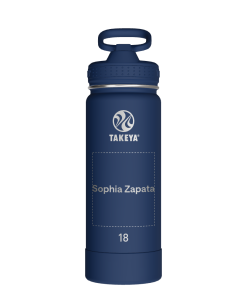 Actives Water Bottle With Straw Lid - customized