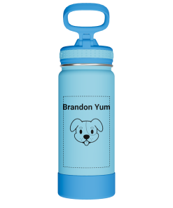 Actives Kids Water Bottle With Straw Lid - customized