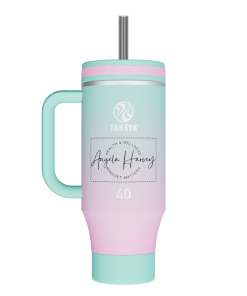 Straw Tumbler With Handle - customized