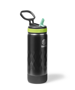 Kids Sport Water Bottle With Straw Lid